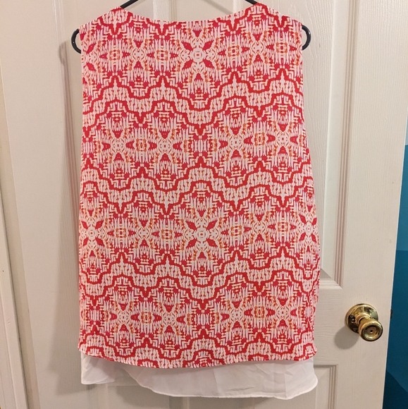 Cynthia Rowley sleeveless, layered top, size 2X - Picture 9 of 11